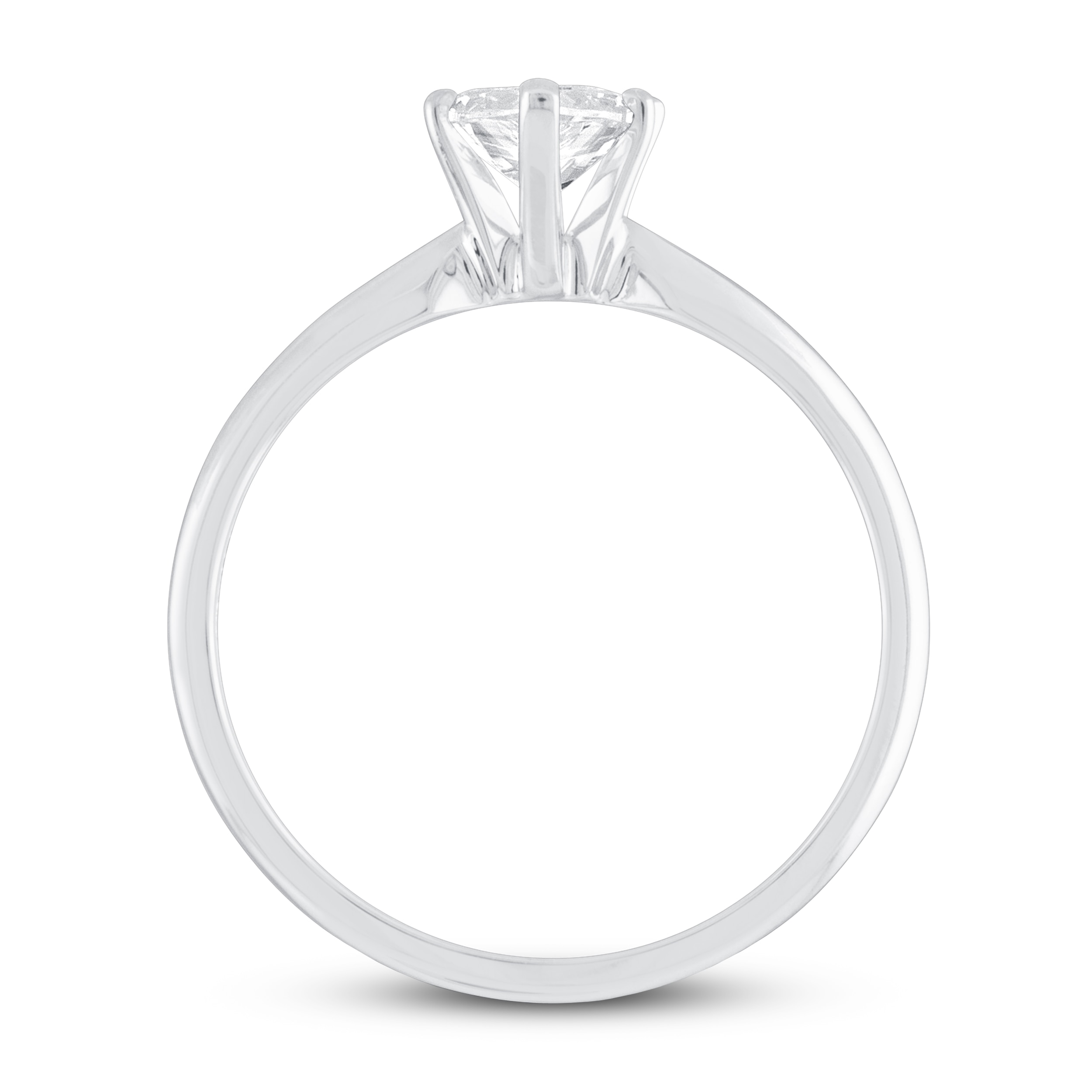 Diamond Solitaire Engagement Ring 1 ct tw Pear-shaped 14K White Gold
